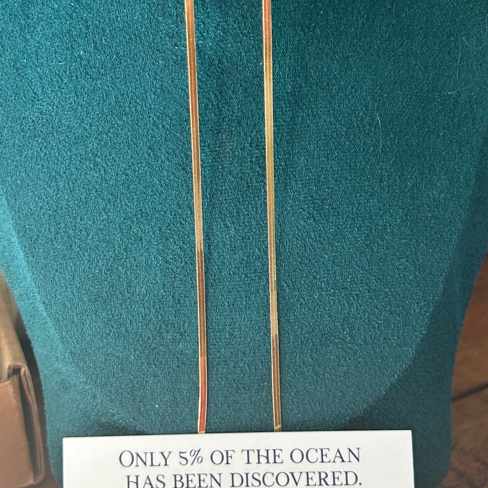 Oshena designer beachwear silky herringbone Gold layering Necklace NEW‎ release!